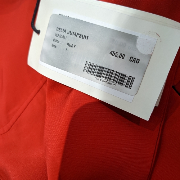 BNWT Ba&sh Calia Romper - Ruby - Picture 11 of 16